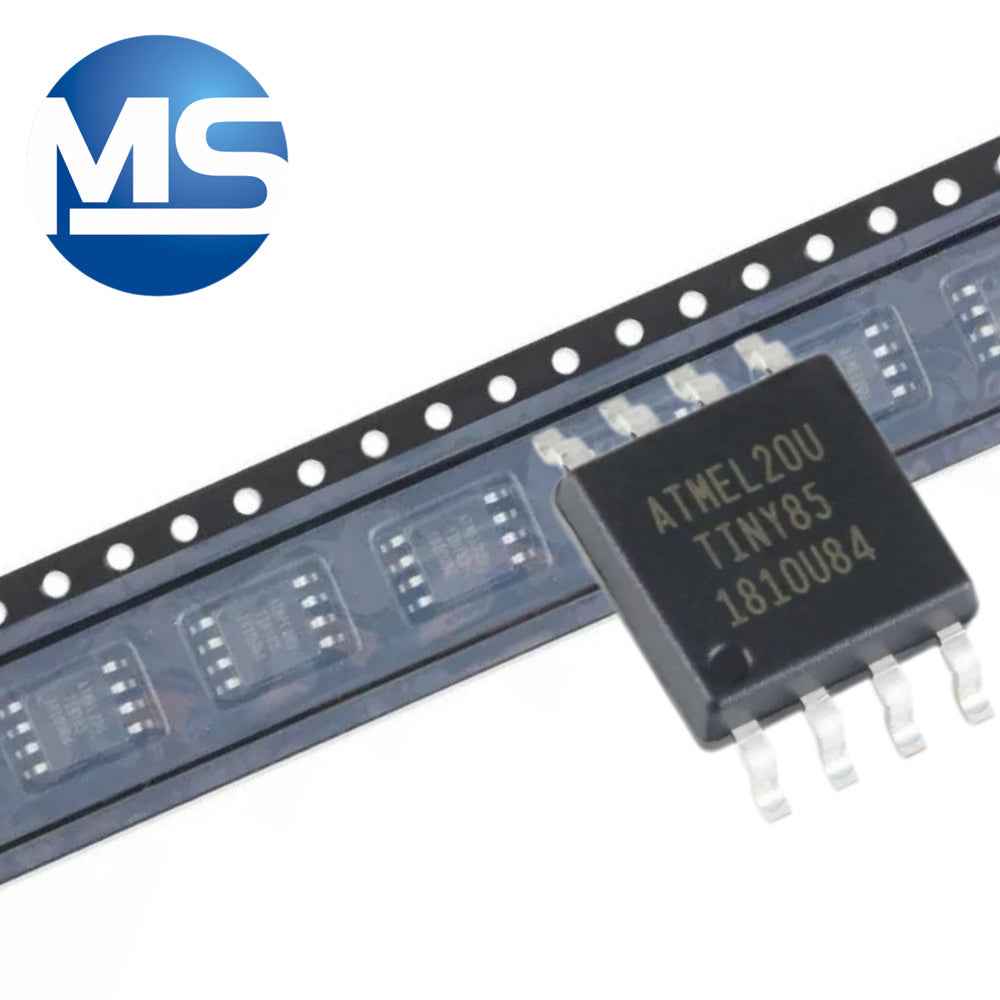 ATTINY85 Microcontroller 8KB 20MHz SMD SOIC-8 Integrated Chip - ATTINY85-20SU by Microchip