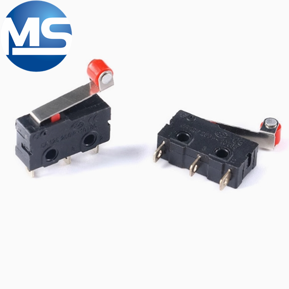 Micro switch copper contact KW12 5A125/250V 2-pin 3-pin press travel limit contact button switch