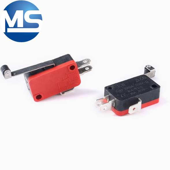 Micro switch copper contact V-15 KW7-3 with handle/without handle with copper wheel travel limit button switch
