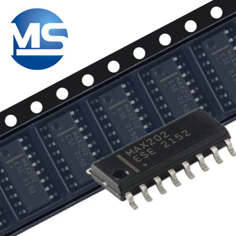 MAX202ESE+T SOIC-16 5V RS-232 Transceiver Chip 0.1μF external capacitor
