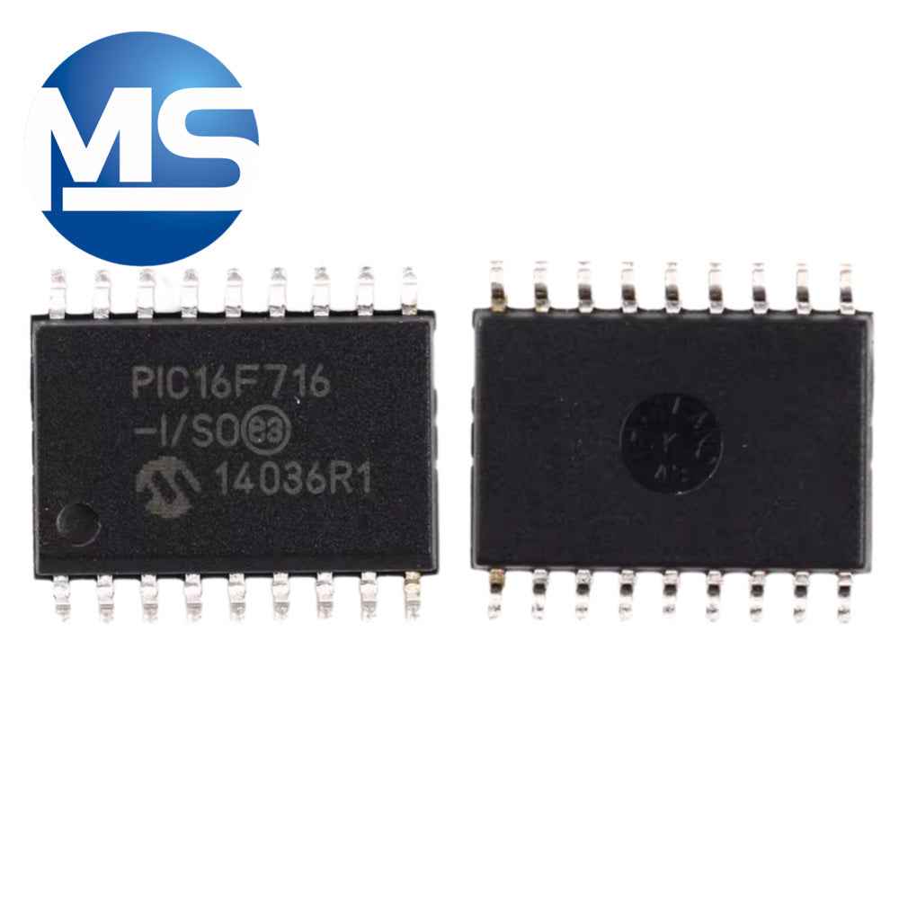 PIC16F716-I/SO chip 8-bit flash microcontroller original SOP-18