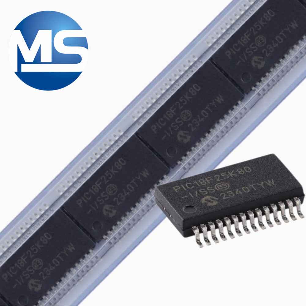 PIC18F25K80-I/SS SSOP-28 28-pin flash microcontroller chip