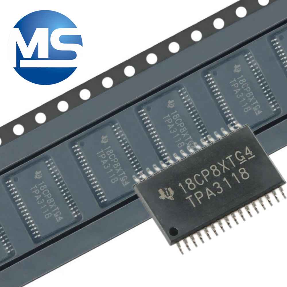 TPA3118D2DAPR HTSSOP-32 Mono Class D Audio Amplifier IC Chip 30W Stereo, 60W Mono, 4.5V to 26V Power Supply Voltage