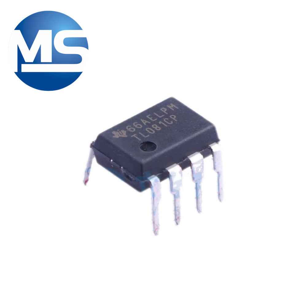 Direct insertion of TL081CP DIP-8 JFET operational amplifier IC chip