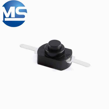 1208YD flat/curved 2-pin black/white lockable flashlight button with power button switch