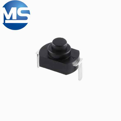 1208YD flat/curved 2-pin black/white lockable flashlight button with power button switch