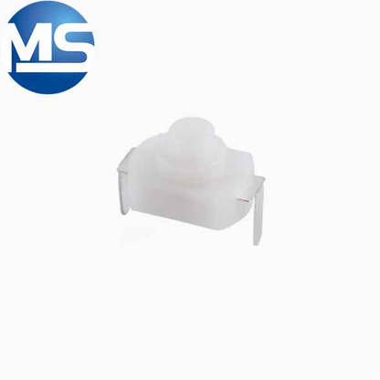 1208YD flat/curved 2-pin black/white lockable flashlight button with power button switch