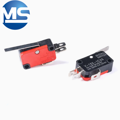 Micro switch copper contact V-15 KW7-3 with handle/without handle with copper wheel travel limit button switch