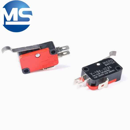 Micro switch copper contact V-15 KW7-3 with handle/without handle with copper wheel travel limit button switch
