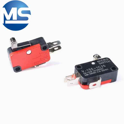 Micro switch copper contact V-15 KW7-3 with handle/without handle with copper wheel travel limit button switch