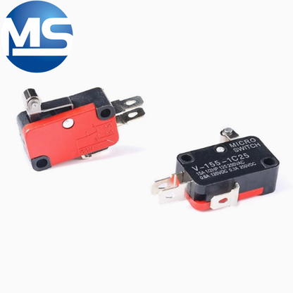 Micro switch copper contact V-15 KW7-3 with handle/without handle with copper wheel travel limit button switch
