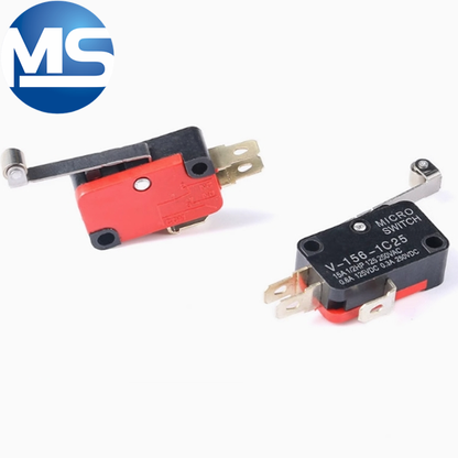 Micro switch copper contact V-15 KW7-3 with handle/without handle with copper wheel travel limit button switch